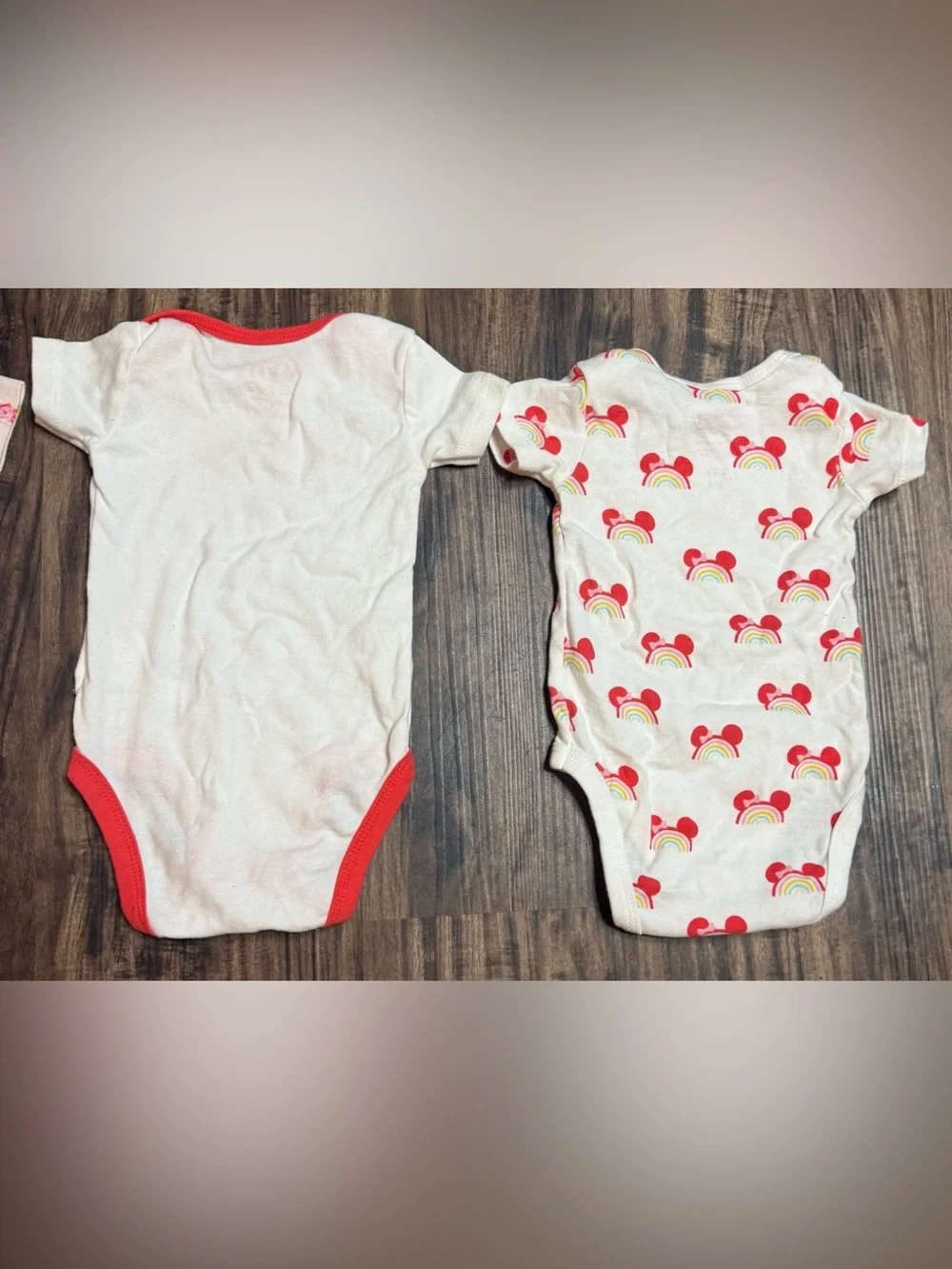 6-9 Months Baby Girls Bodysuits Short Sleeved  Carter’s Disney Minnie Mouse